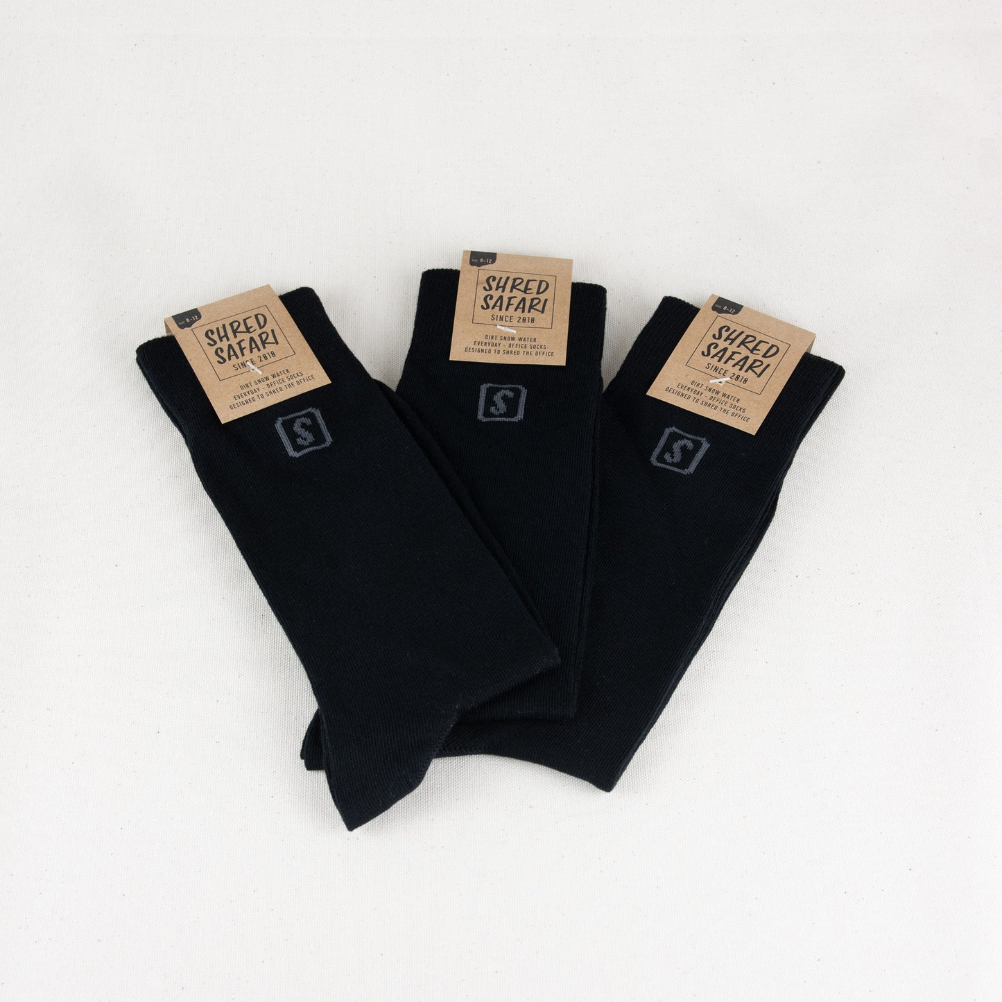 Office Socks Black 3er