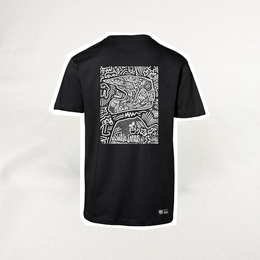SHREDSAFARI x Gaukler.Art DIRT-Shirt Unisex, Black