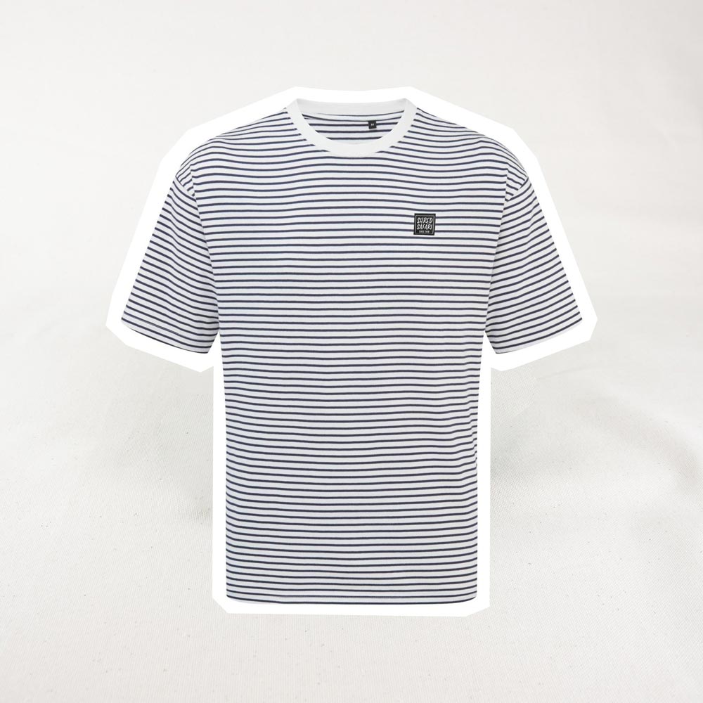 Sailor Oversized T-Shirt Unisex, Navy-White