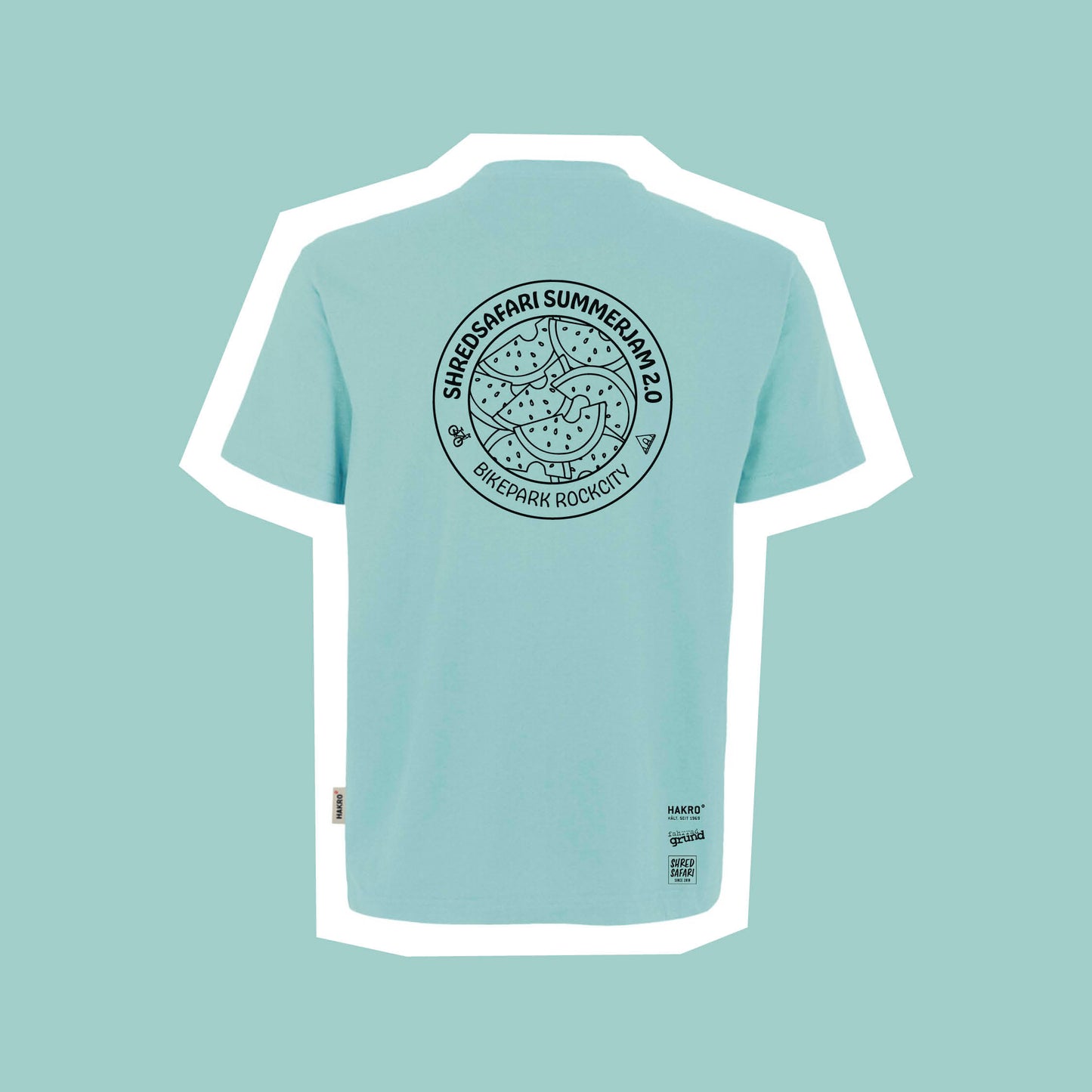 SHREDSAFARI Limited Watermelon T-Shirt Unisex, Icegreen