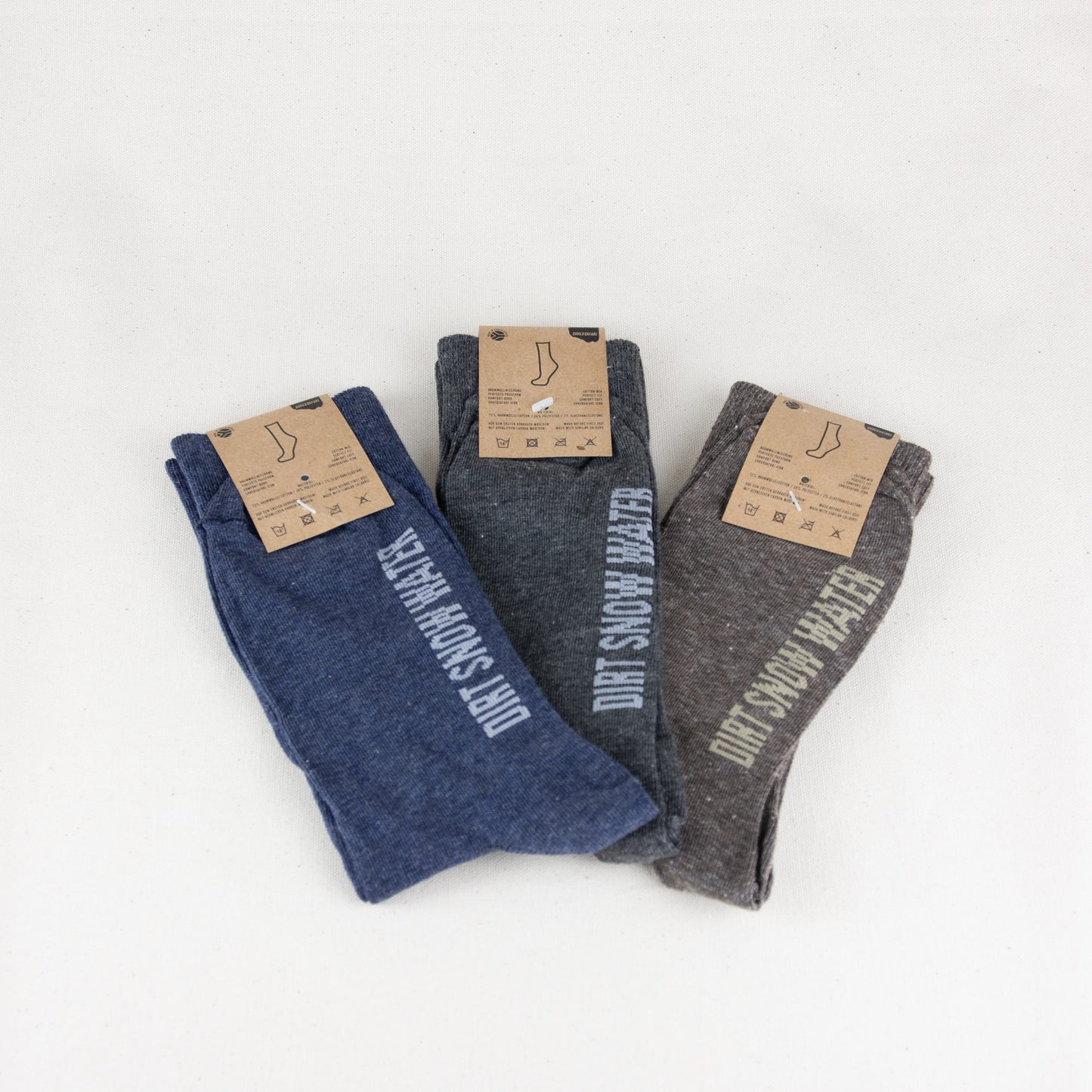 SHREDSAFARI Office Socks Mix 3er (DIRT | SNOW | WATER)