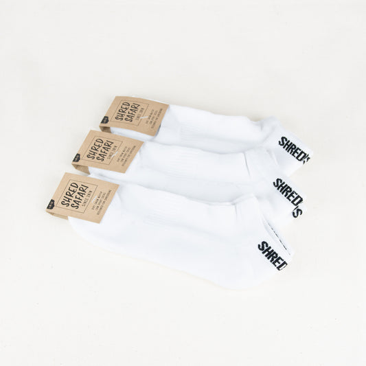 SHREDSAFARI Sneakersocken SNOW 3er